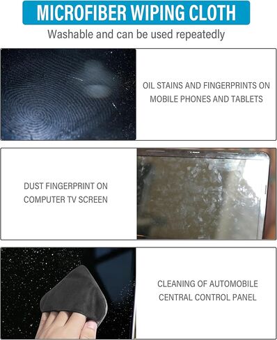 منظف ​​شاشة السيارة، قطعة قماش لتنظيف الشاشة من الألياف الدقيقة، ملحقات السيارة، منظف شاشة اللمس للسيارة، مناديل قماشية لتنظيف الشاشة من أجل تسلا، لوحة عدادات السيارة، شاشة السيارة، الأجهزة الإلكترونية in Kuwait