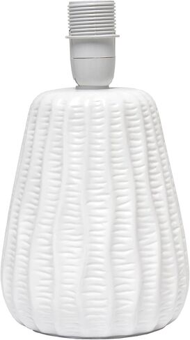 تصاميم بسيطة LT1138-GRY 11.02 "مصباح مكتب طاولة بجانب السرير بتصميم صغير تقليدي وحديث مصنوع من السيراميك مع غطاء من القماش المطابق لديكور المنزل، وغرفة النوم، ومنضدة، وغرفة المعيشة، والمدخل، رمادي in Kuwait