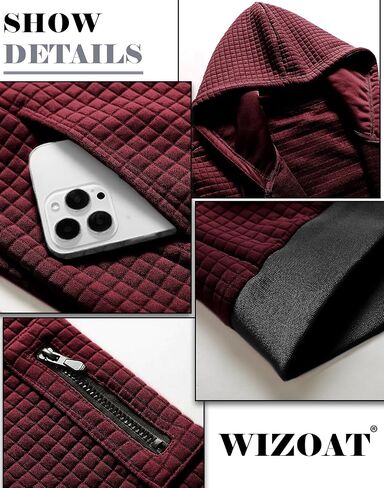 Mens Zip Up Hoodie Full-Zip Sweatshirt Lightweight Loose Fit Hooded Jackets in Saudi Arabia