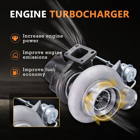 Bapmic 3592836 Turbo Charger Turbocharger HY35W Compatible with 2000-2002 Dodge RAM 2500 3500 6BTA 215HP 5.9L Diesel in Saudi Arabia
