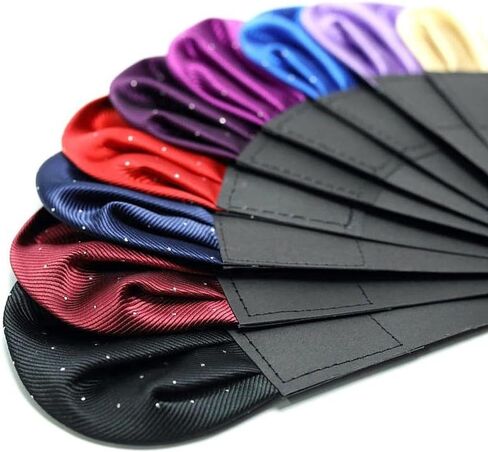 12 Pcs Prefolded Pocket Squares on Card for Men Suit Handkerchief, Boy's Pre-Folded Pocket Triangles Handkerchief in Saudi Arabia