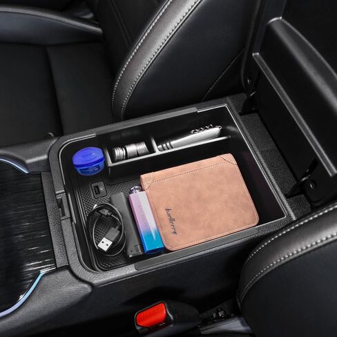 منظم وحدة التحكم المركزية TACORBO متوافق مع Nissan Sentra 2020 2021 2022 2023 2024 صندوق تخزين مسند الذراع الثانوي، زخرفة سوداء in Kuwait