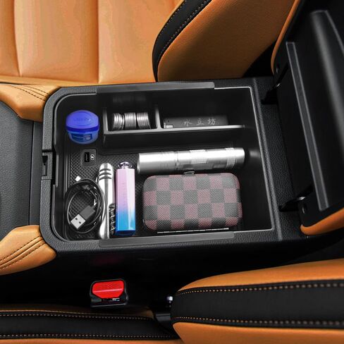 منظم وحدة التحكم المركزية TACORBO متوافق مع Nissan Sentra 2020 2021 2022 2023 2024 صندوق تخزين مسند الذراع الثانوي، زخرفة سوداء in Kuwait