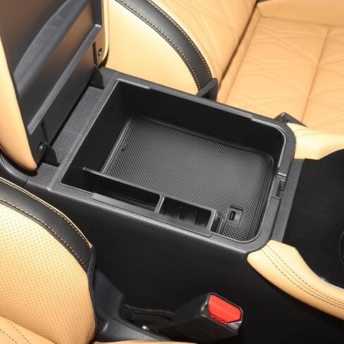 منظم وحدة التحكم المركزية TACORBO متوافق مع Nissan Sentra 2020 2021 2022 2023 2024 صندوق تخزين مسند الذراع الثانوي، زخرفة سوداء in Kuwait