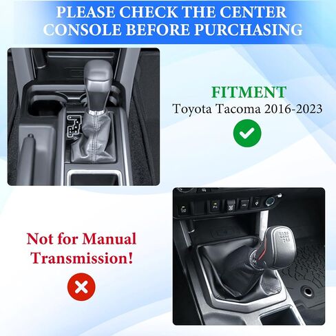 صندوق تخزين منظم وحدة التحكم المركزية لسيارة Toyota Tacoma 2023 2022 2021 2020 2019 2018 2017 2016 الجيل الثالث من الملحقات الداخلية علبة نقل التروس (ليس للنقل اليدوي) in Saudi Arabia