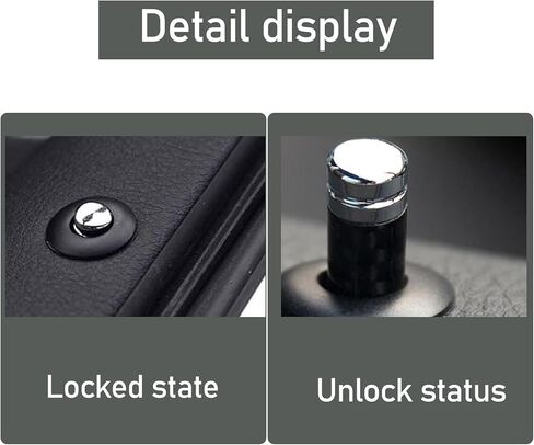 4 قطع مقابض تعديل قفل باب السيارة، دبابيس سحب باب السيارة المعدنية من ألياف الكربون، ملحقات مسامير داخلية عالمية لأبواب السيارات والشاحنات والشاحنات والشاحنات (أسود) in Kuwait