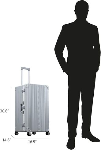 حقيبة أمتعة من الألومنيوم ذات الجانب الصلب من أليون مقاس 30 بوصة in Kuwait