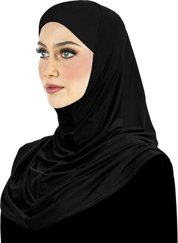Lycra Hijab 1 piece Amira Easy Pull-on Instant Headscarf in Kuwait
