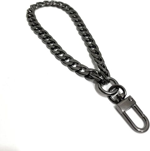 NextFashion Wrist Strap Wristlet Chain Curb (9mm) Curb Wristlet Chain for Handbag Chain Accessories [Gold] in Saudi Arabia