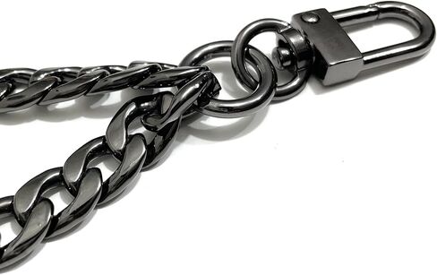 NextFashion Wrist Strap Wristlet Chain Curb (9mm) Curb Wristlet Chain for Handbag Chain Accessories [Gold] in Saudi Arabia