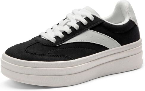 DREAM PAIRS Women's Platform Walking Sneakers Tennis Lace-Up Comfortable Casual Athletic Non-Slip Running Fashion Sneakers Shoes. in Saudi Arabia