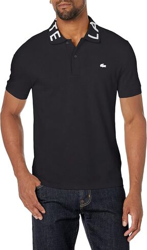 Lacoste Men's Short Sleeve Slim Fit Branded Color Polo in Saudi Arabia