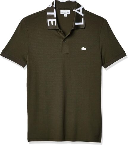 Lacoste Men's Short Sleeve Slim Fit Branded Color Polo in Saudi Arabia