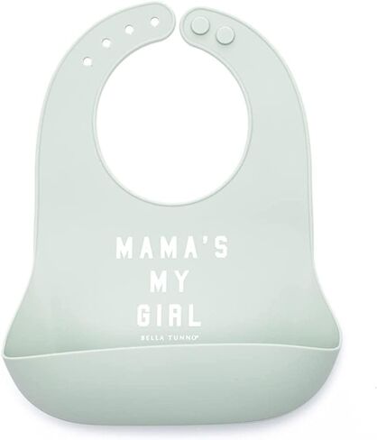 بيلا تونو مريلة اطفال من السيليكون قابلة للتعديل للبنات والاولاد، متينة ومقاومة للماء وخالية من البيسفينول ايه، بتصميم بوب كلوب in Kuwait