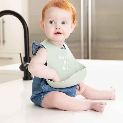 بيلا تونو مريلة اطفال من السيليكون قابلة للتعديل للبنات والاولاد، متينة ومقاومة للماء وخالية من البيسفينول ايه، بتصميم بوب كلوب in Kuwait