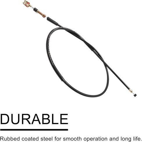 uxcell 123cm 48.4" Length Black Rubber Coated Motorcycle Motorbike Clutch Cable Wire Line Replacement for Suzuki GN125 in Saudi Arabia