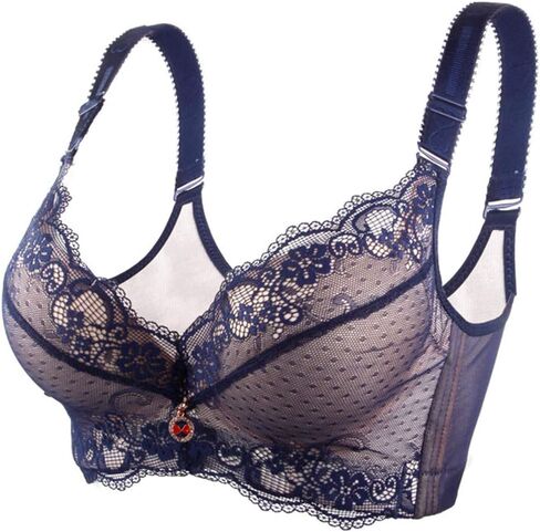 Women's Padded Push Up Soft Lace Bra Underwire Sexy Cleavage Bra in Saudi Arabia