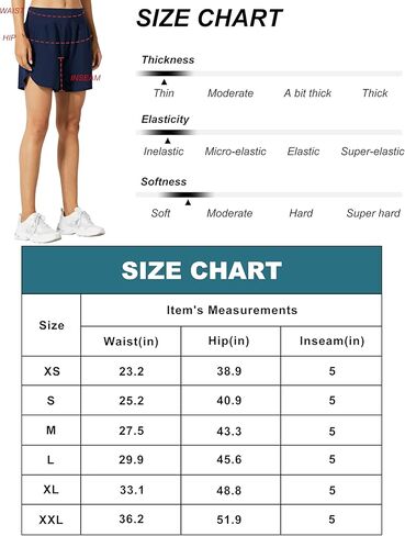 شورت Libin النسائي للجري الرياضي 5 بوصات مع بطانة سريعة الجفاف للتمارين الرياضية مع جيوب للصيف الكاجوال، أحمر L in Kuwait