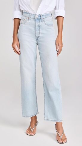 بنطال جينز Levi's Ribcage مستقيم الكاحل للنساء in Saudi Arabia