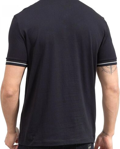 Armani Exchange Men's Regular Fit Cotton Jersey Metallic Icon Patch Polo in Saudi Arabia