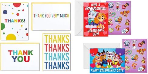 Hallmark Thank You Cards Assortment, Primary Colors (48 Thank You Notes for Kids and Adults) for Graduation, Baby Shower, Birthdays, All Occasion in Saudi Arabia