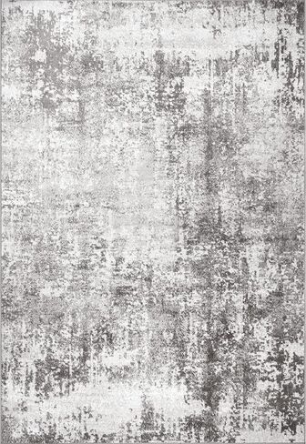 nuLOOM Jade Faded Abstract Area Rug, 7x9, Light Grey in Saudi Arabia
