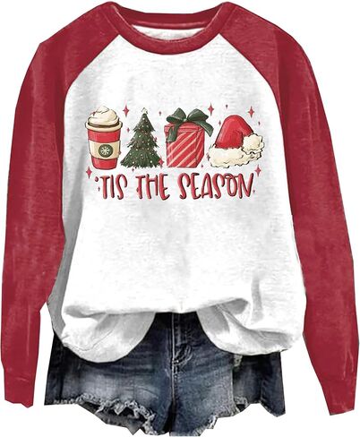 BOMYTAO الخريف البلوز للنساء تيس الموسم اليقطين ورقة القيقب البلوفرات القمم لعبة يوم كرة القدم قمصان طويلة الأكمام in Kuwait