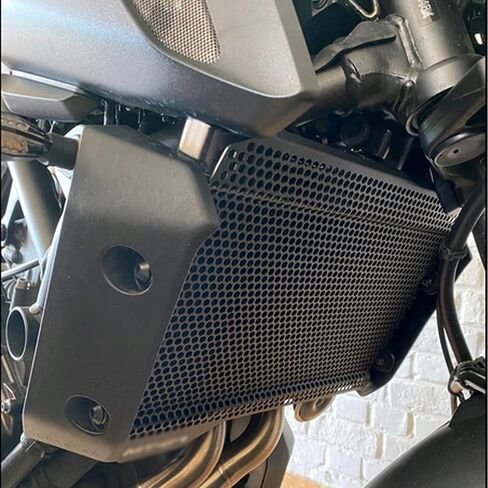 MT07 Motorcycle Radiator Grille Guard Protector Cover Aluminum Alloy Compatible With MT-07 MT 07 MT07 2018 2019 2020 2021 2022 2023 2024(Black) in Saudi Arabia