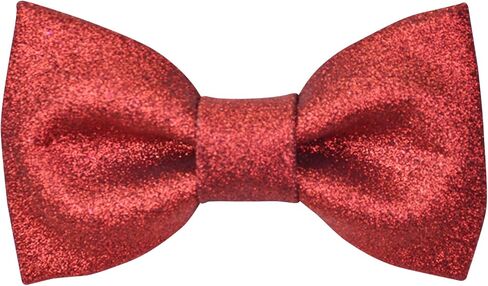 Men's Plain Color Pre-tied Bow Tie and Pocket Square Set | Glitter Sparkling Bow Tie set for men and women | CK Bow Tie (Black) in Kuwait