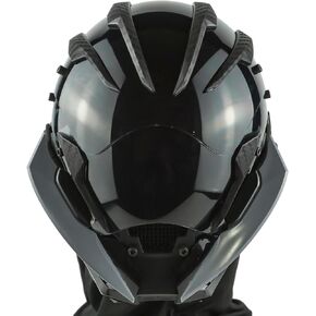 Cyberpunk Gothic Mask Helmet for Adult, Mechanical Sci-fi Gear Cosplay Costume Accessory Samurai Helmet, Futuristic Helmet