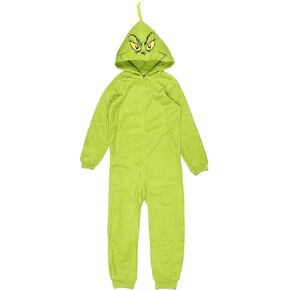 Dr. Seuss GRINCH Who Stole Christmas Hooded Pajama Union Suit