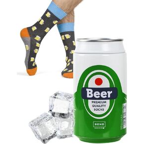 Beer Lover Gifts Socks Men Mens Cotton Sock Colourful Funky Gift Men's Presents 7.5-11.5