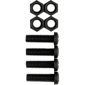 Cruiser Accessories 80150 License Plate Frame Fasteners, Metric-Nylon, Black