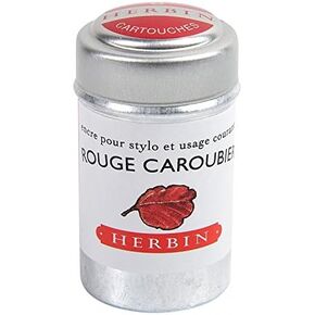 J. Herbin Ink Cartridges Rouge Caroubier