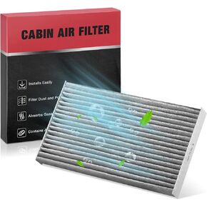 BDFHYK C28183 Cabin Air Filter w/Activated Carbon Replacement for 2009-2014 Cube, 2011-2023 LEAF, 2011-2017 Juke, 2013-2019 Sentra
