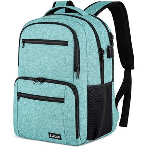 Backpack for Men and Women, Backpacks for School Teen Boys, Business Travel Water Resistant Sturdy 15.6 Inch Laptops Back Pack with USB Charging Port, College School Computer Bag Gift, Black
