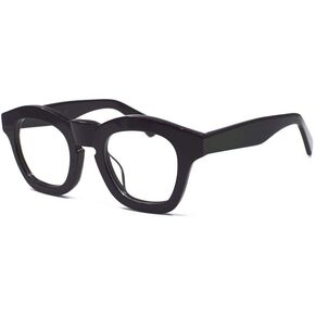 Japan Handmade Italy Acetate Eyeglass Frames clear lens Glasses Medium Full Rim 1960's