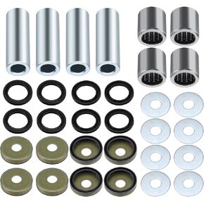 Front Lower A-Arm Bushing Shaft Seal Kit for Suzuki LT-Z400 Quadsport Z 400 03-14 for Kawasaki KSF400 KFX400 03-06 for Arctic Cat 400 DVX 04-08 OEM# 52455-43B00 09263-17034