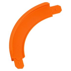 Hot Wheels Compatible 90 Degree Banked Turn (Orange)
