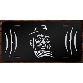 Classic Horror Film Etched Vanity Front License Plates (Skull Moth)