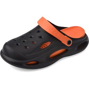 VONMAY Men's Arch Support Clogs Garden Shoes Slip-on Slides Comfortable Sandals Outdoor Beach Slippers with Romovable Cushion Insole