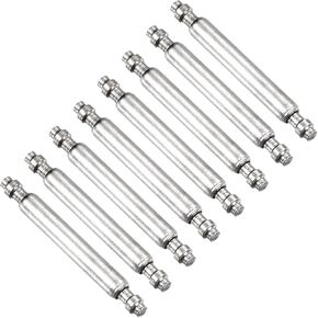 uxcell Watch Spring Bar Pins, Stainless Steel Watch Band Link Pins Spring Bars Repair Tool for Metal Chain Leather Strap