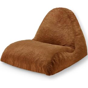 Homguava Bean Bag Chair Sofa Memory Foam Pre-Filled Bean Bag Chairs Stuffed Beanbag Sofa Lazy Bean Bag Sofa for Adults, Bean Bag Couch for Gaming, Reading & Relaxing(Linen, Black)