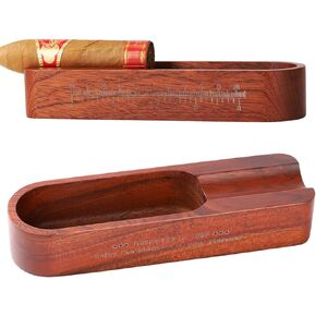 Cigar Ashtray, Handmade Cigar Ashtray Made of Wood, Outdoor Cigar Accessories (Wood)