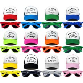 Funky Junque Matching Trucker Hat & Sunglasses