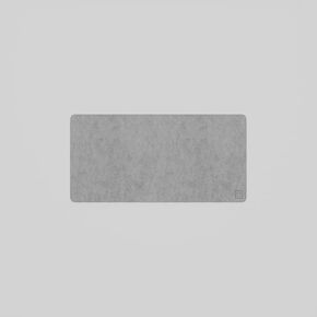 Felt Desk Pad | 23.6" x 11.8" | Light Grey | Minimal Desk Setup | Non-Slip Anti-Fray Laptop Desk Mat