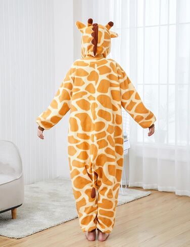 Adult Giraffe Onesie Cosplay Costume Halloween Outwear in Saudi Arabia