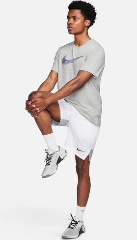 Nike - T-Shirts (Men's and Women's) (US, Alpha, Small, Regular, Regular, Men's - Nike - Grey/Violet (FJ2464-063)) in Saudi Arabia