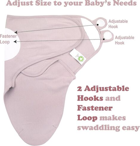 Preemie Swaddles 4-7 lbs - 3-Pack Premature Babies Swaddle Sleep Sack - Organic Cotton - Premature Infant Sleeping Sack - Easy Adjustable Baby Swaddle Blanket Wrap (Galaxy) in Kuwait