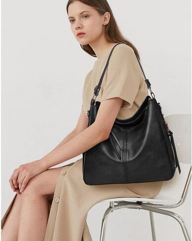 Women Handbags and Purse Sets Vegan Leather Tote Bags Fashion Hobo Bags Shoulder Bag Satchel Handbag Zip Wallet 2Pcs in Saudi Arabia